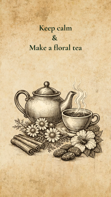 Keep calm & make a Floral Tea